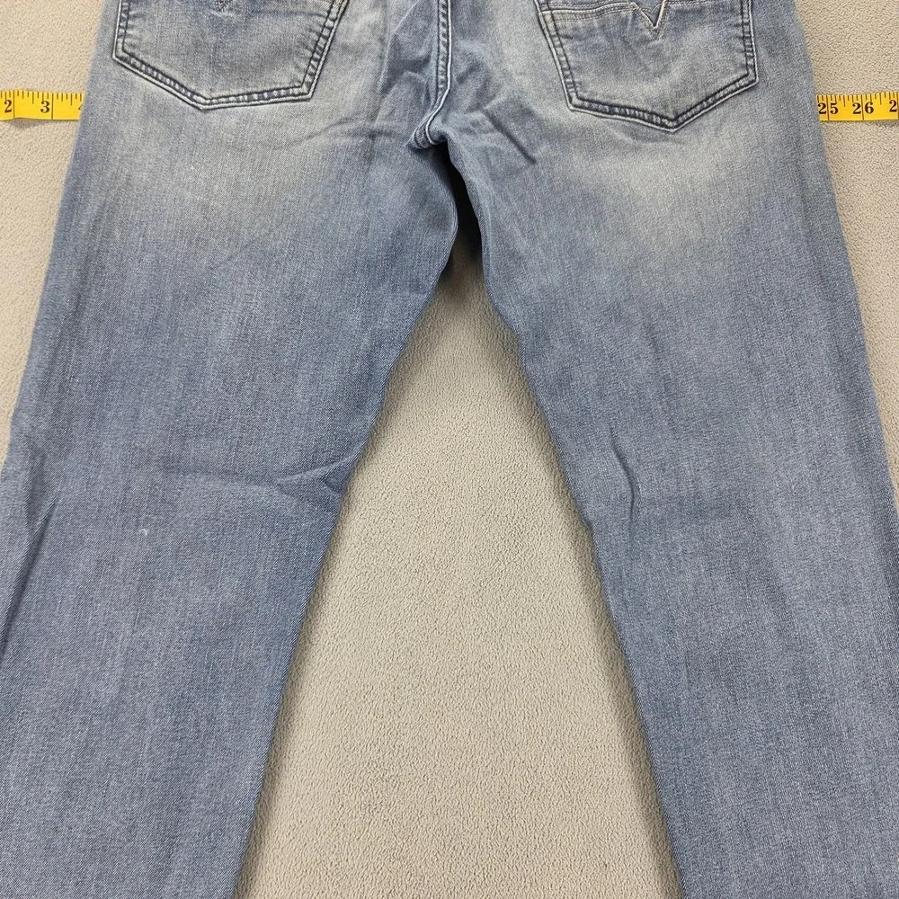 Diesel Jeans Mens 32x32 Blue Larkee Beex Regular Tapered Button Fly 084RB‎